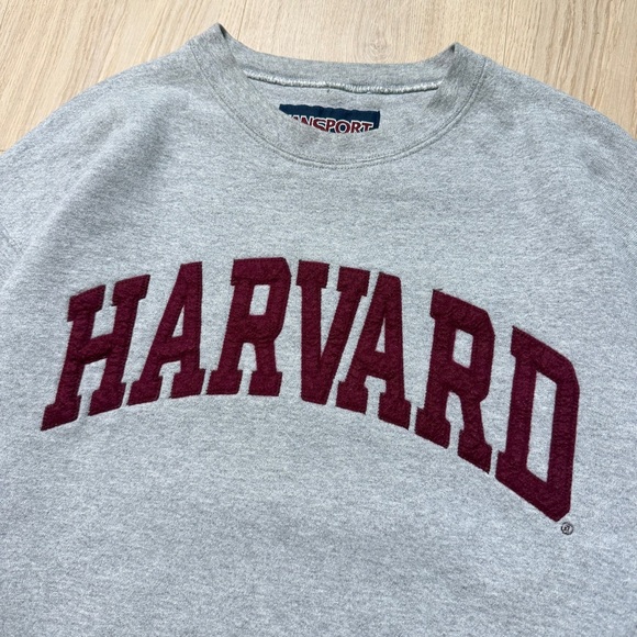 Vintage Jansport Harvard Long Sleeve Crewneck Sweatshirt Mens - Picture 3 of 9